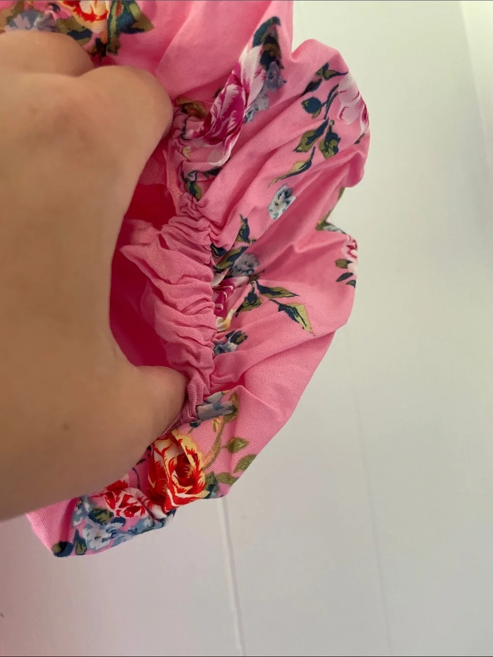 Buddy Love Pink Floral Puff-Sleeve Maxi Dress